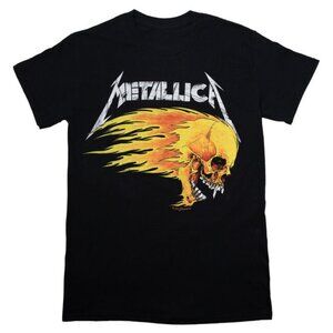 NWT Metallica Flaming Skull 1994 Tour T Shirt Full Size